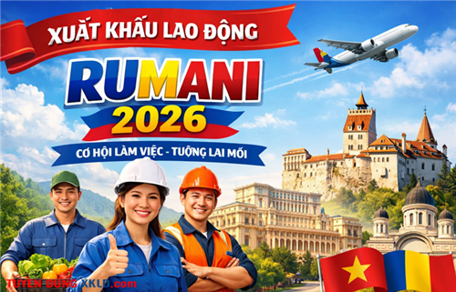 Xuất Khẩu Lao Động Rumani 2026 | Lương Cao – Chi Phí Thấp – Định Cư EU